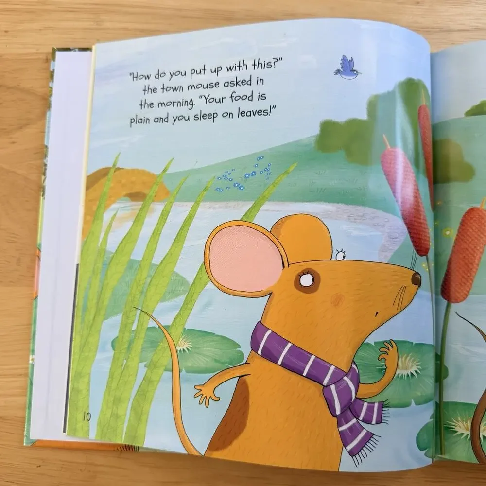 The Town Mouse and the Country Mouse Lets Learn Aesops Fables Hardcover Book
